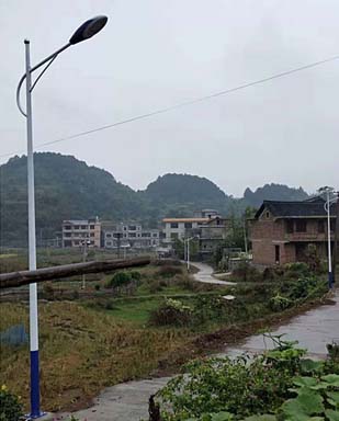 海南琼海市文水塘村 212套led路灯纪实