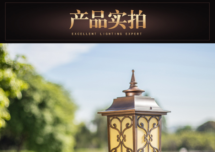 欧式柱头灯 欧式柱头灯
